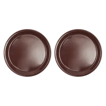 Yuka lunch plate Ø22 cm 2-pack - Dark (brown) - OYOY