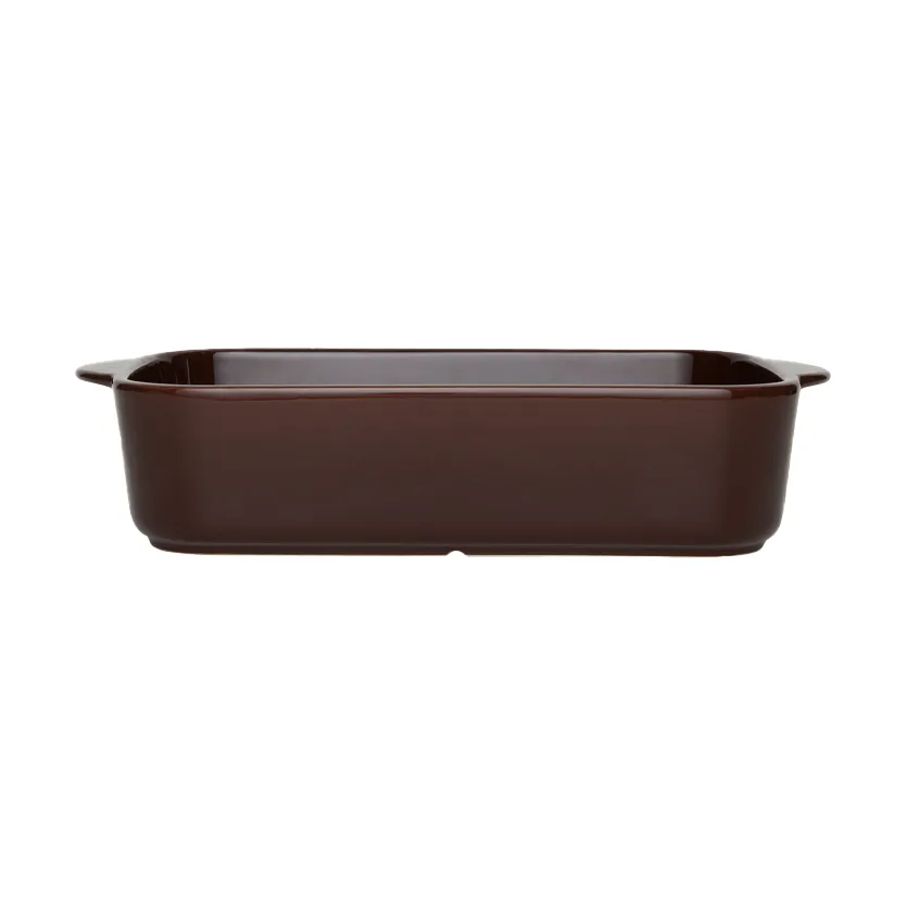 Yuka ovenproof dish 17.5x32 cm, Dark terracotta OYOY