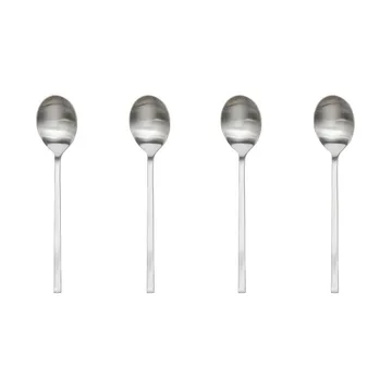 Yuka teaspoon 4-pack - Brushed Steel - OYOY