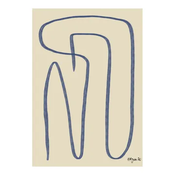 Different Ways poster blue - 50x70 cm - Paper Collective