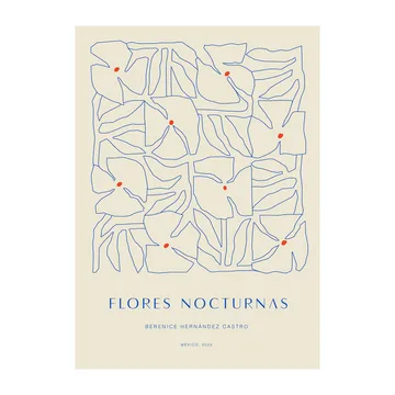 Flores Nocturnas 01 poster - 30x40 cm - Paper Collective