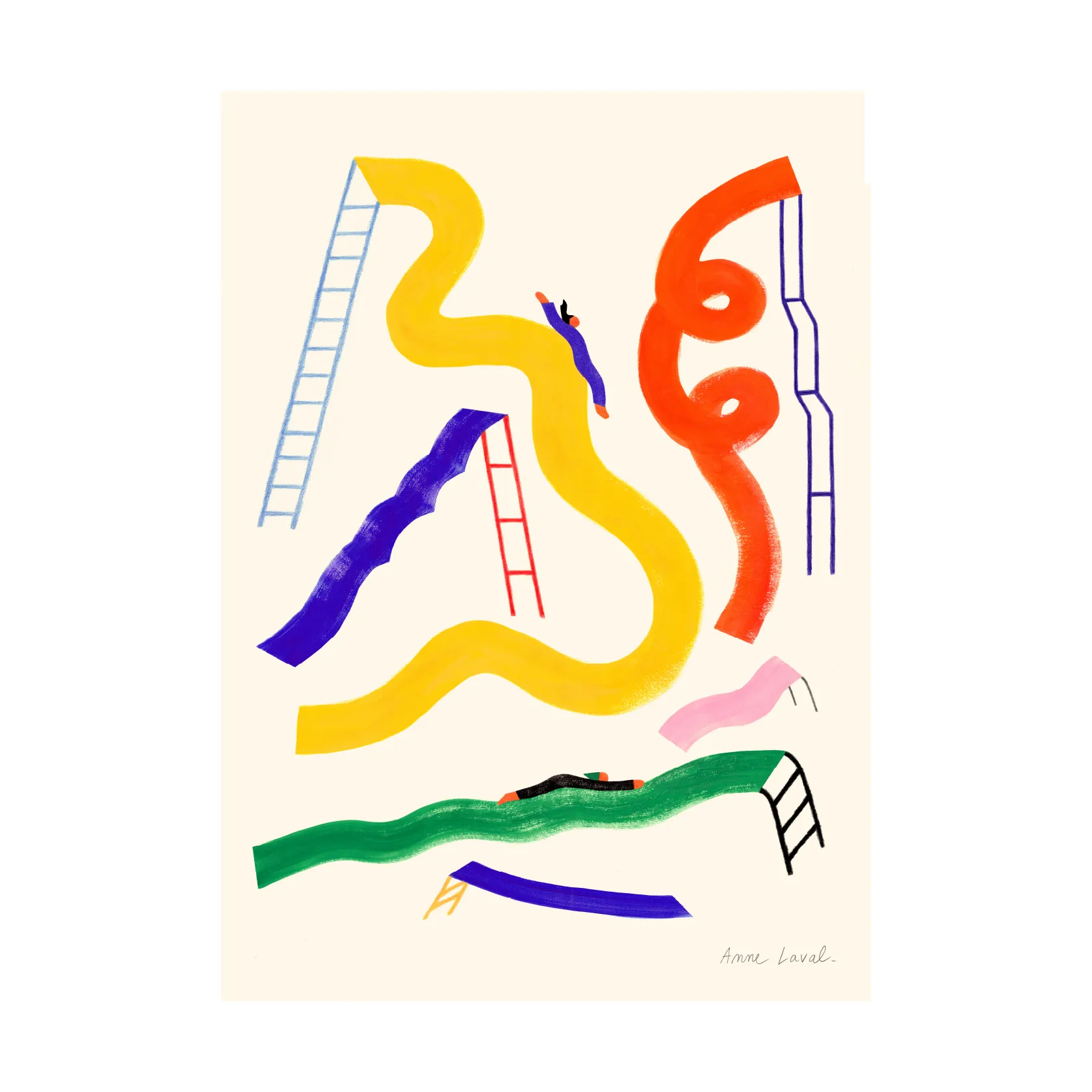 Glisser poster, 30x40 cm Paper Collective