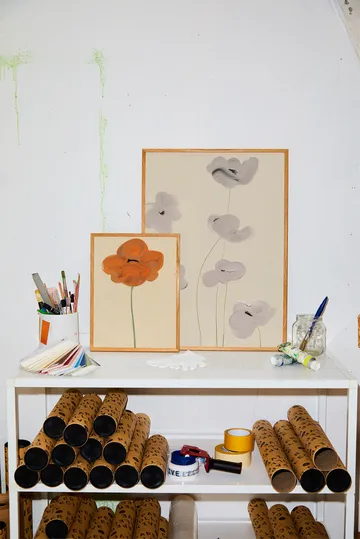 Orange Vallmo poster - 50x70 cm - Paper Collective