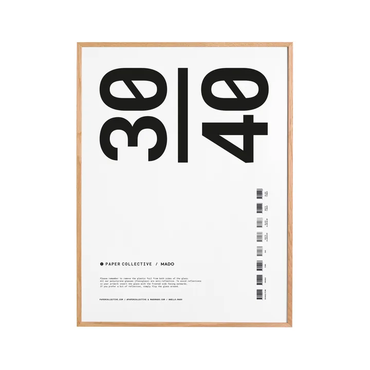 Paper Collective frame plexiglass-oak - 30x40 cm - Paper Collective