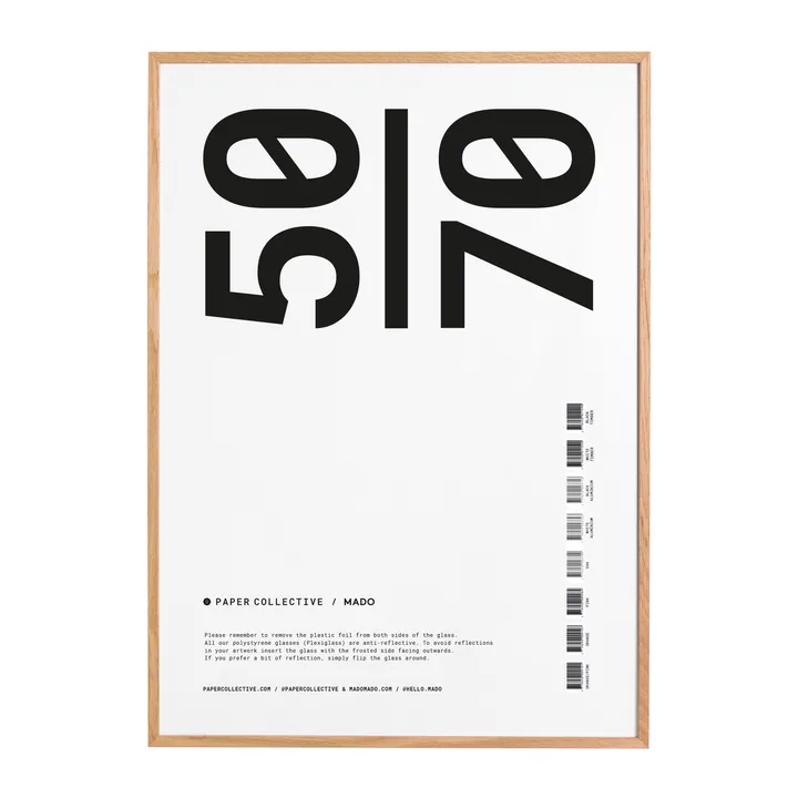 Paper Collective frame plexiglass-oak - 50x70 cm - Paper Collective