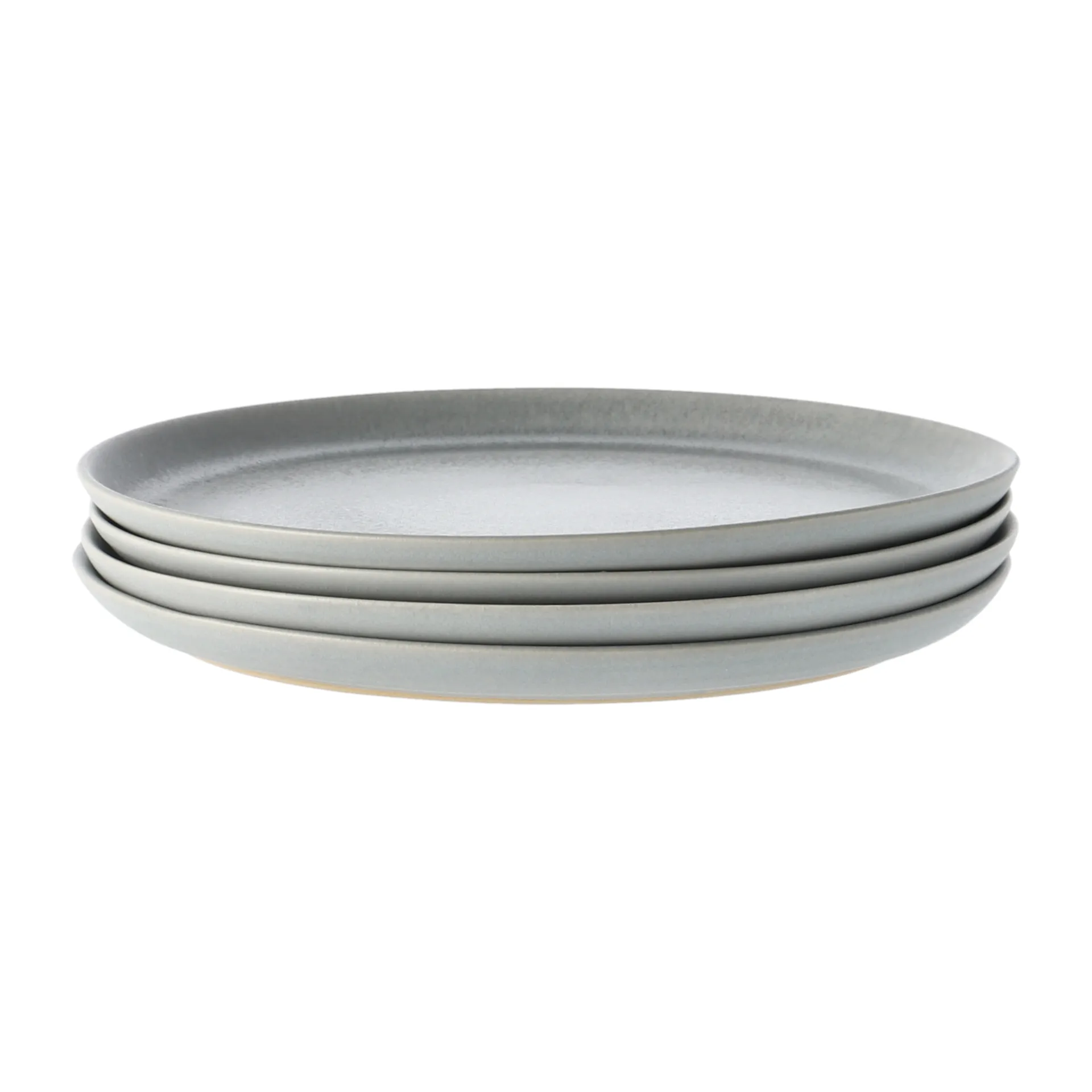 Morgon grey plate Ø24 cm 4-pack, grey Paradisverkstaden