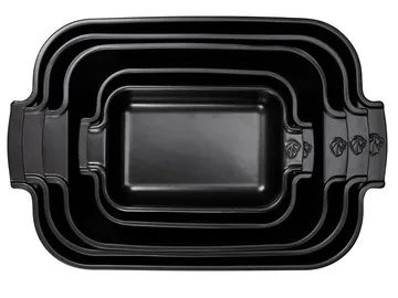 Appolia ceramic dish 40x27 cm - Satin black - Peugeot