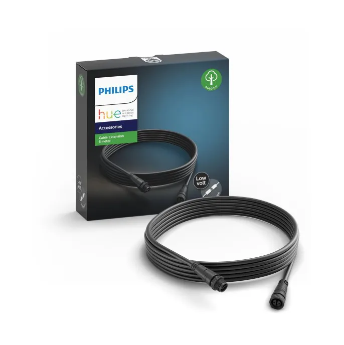 Hue Outdoor Extension Cable 5 m, Black Philips Hue