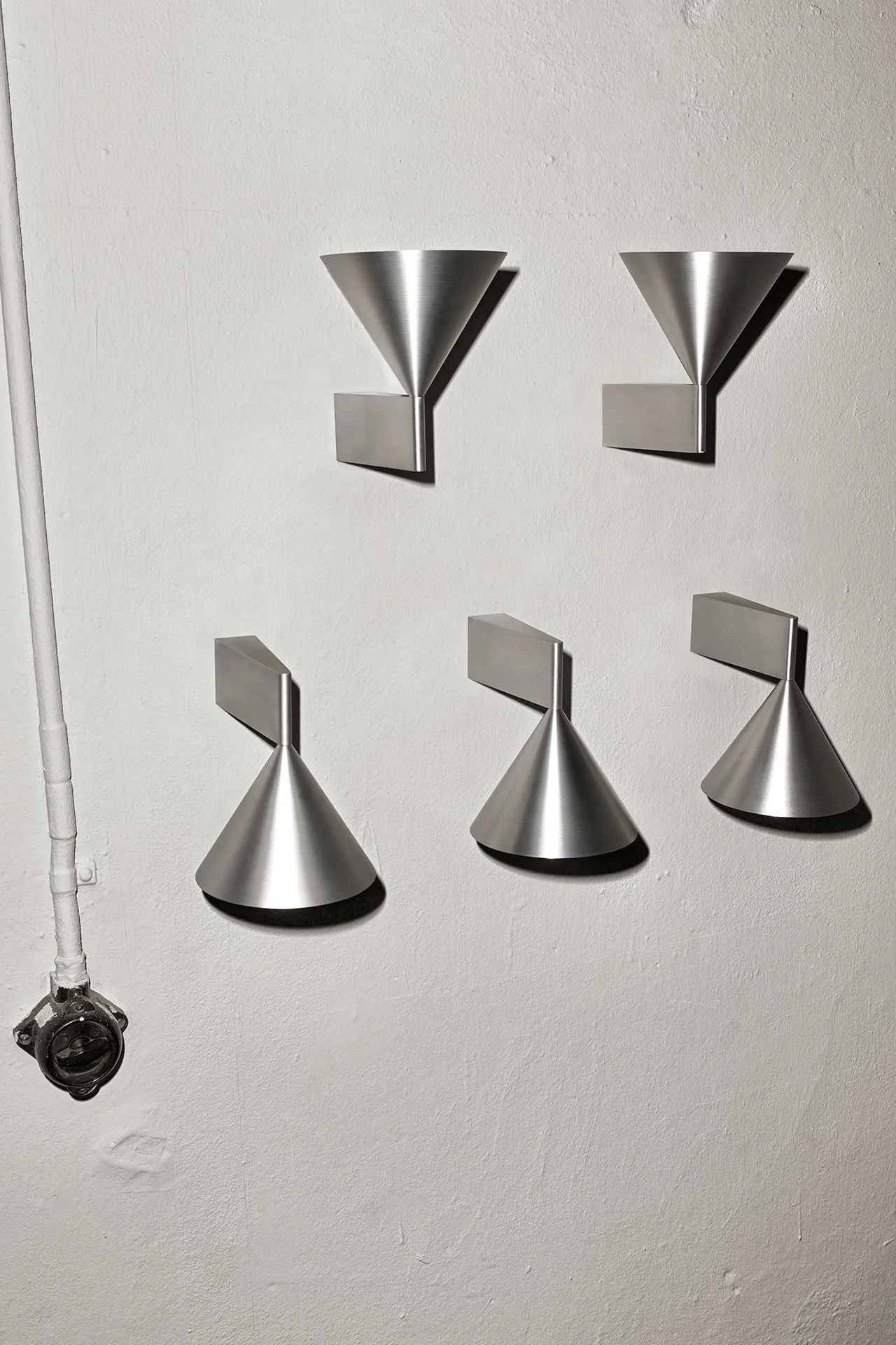 Apollo 14 wall lamp, Aluminium Pholc
