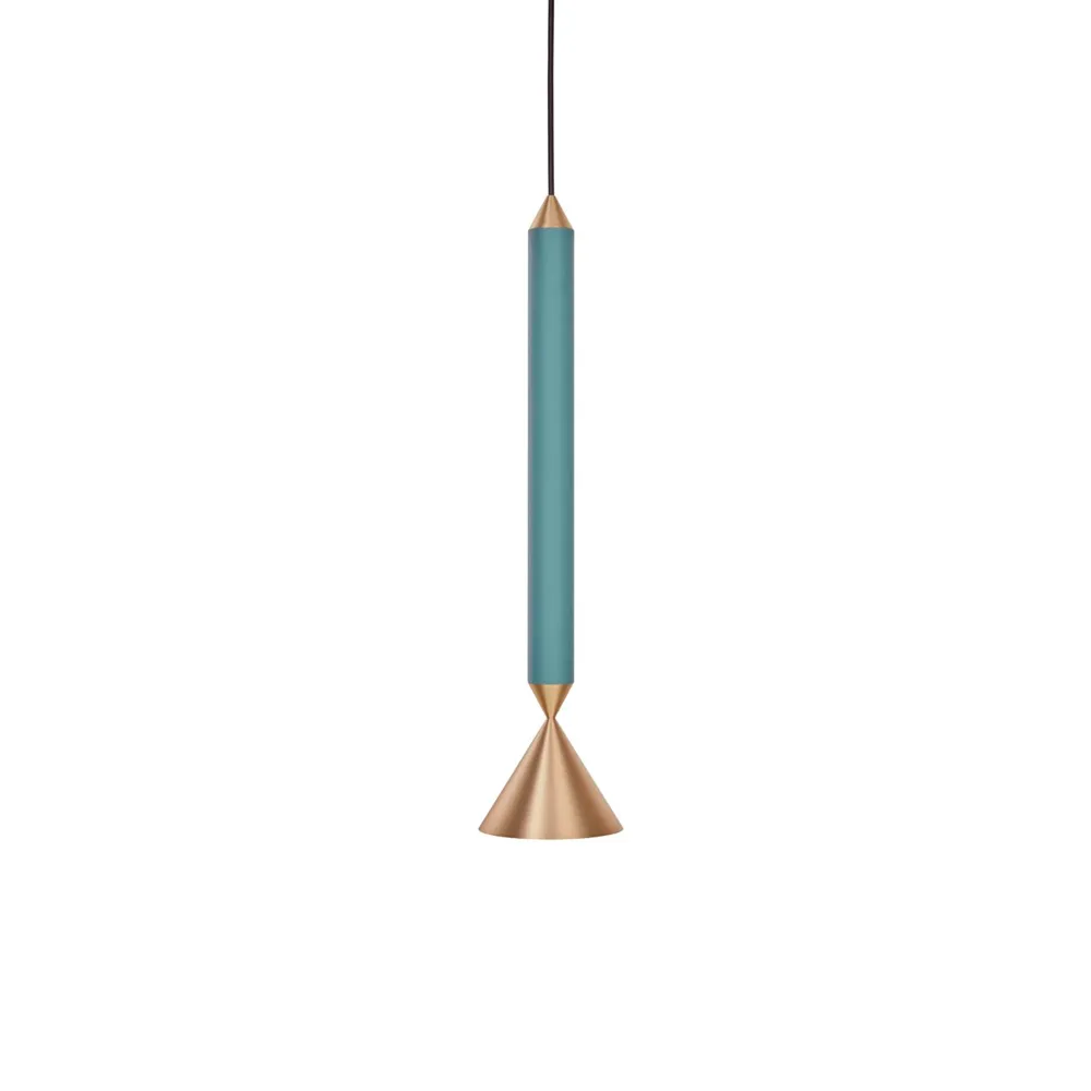 Apollo 39 pendant lamp, Deep sea, brass Pholc