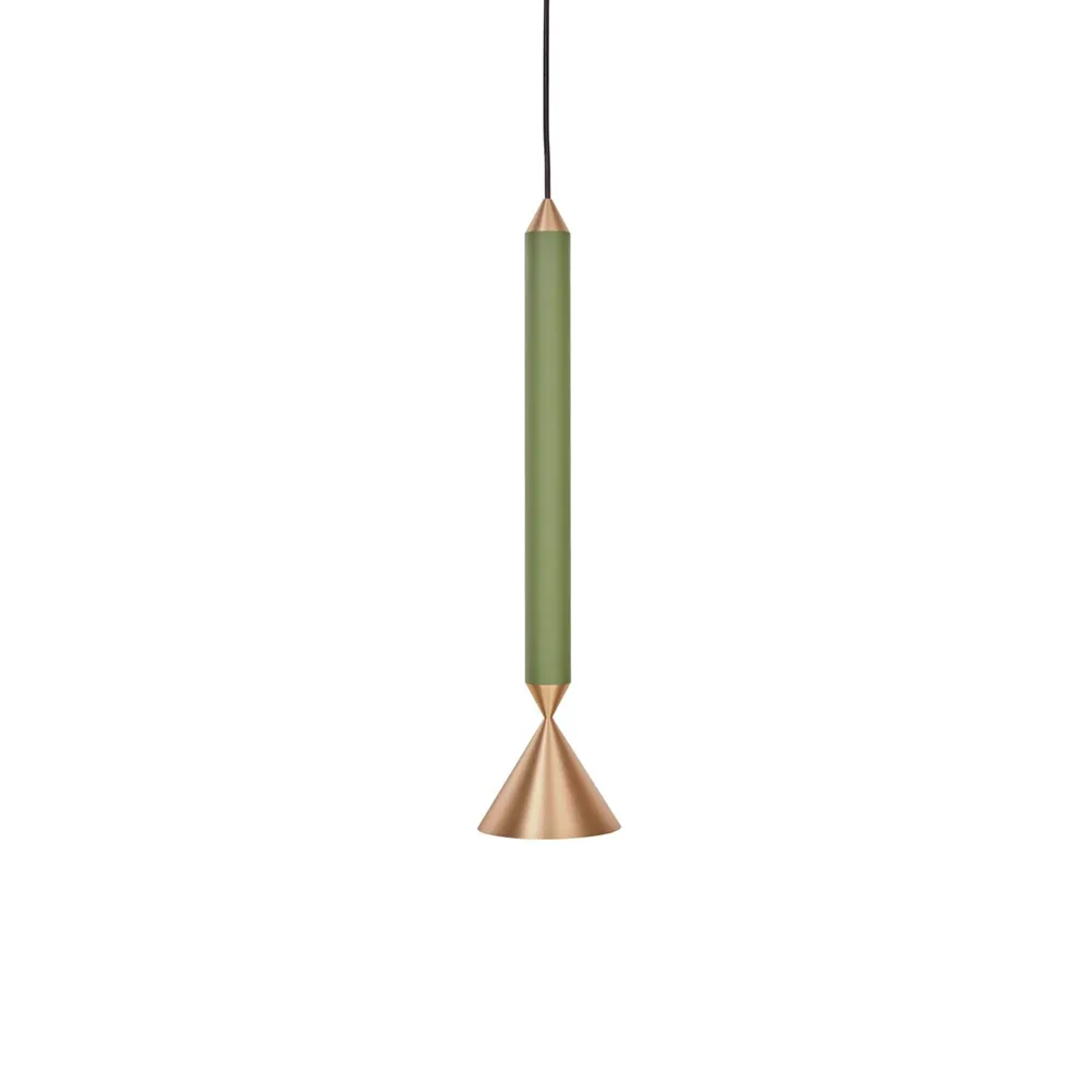 Apollo 39 pendant lamp, Forest, brass Pholc