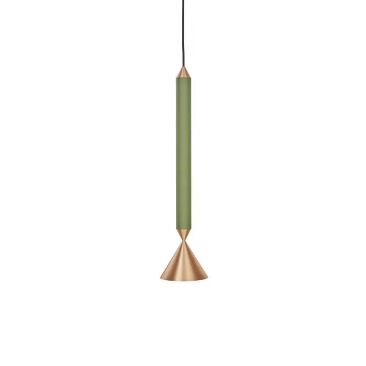 Apollo 39 pendant lamp - Forest, brass - Pholc