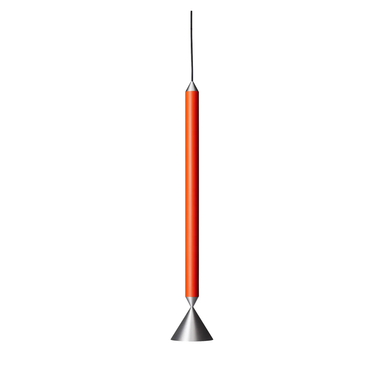Apollo 59 pendant lamp, Red orange-aluminium Pholc