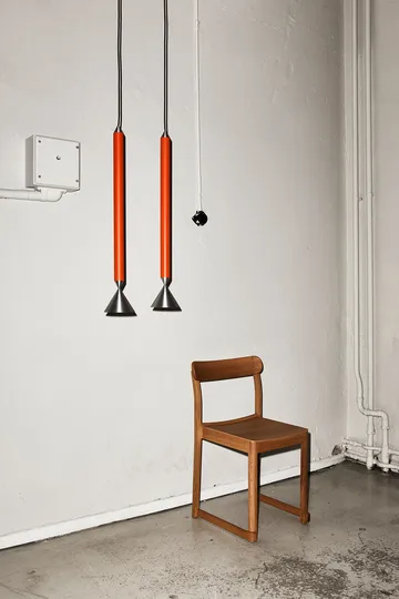 Apollo 59 pendant lamp - Red orange-aluminium - Pholc
