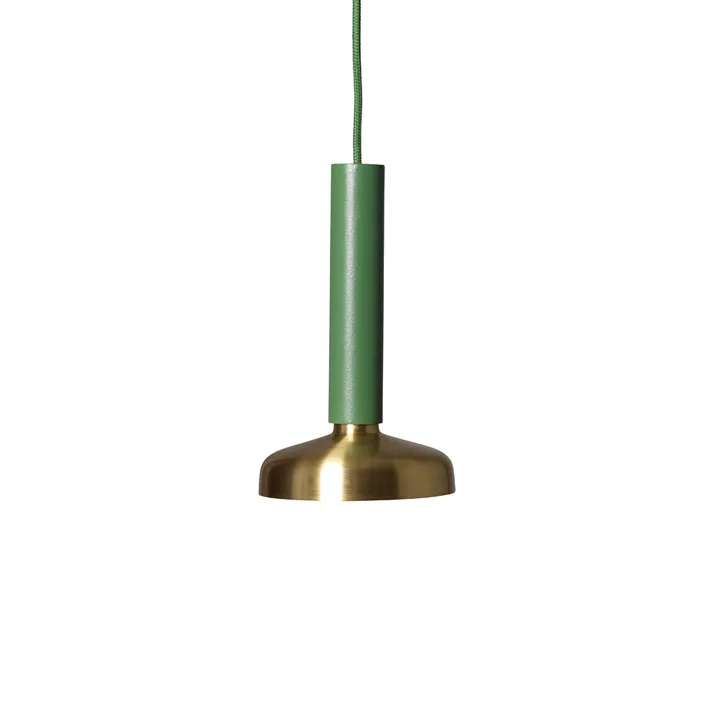 Blend 9 pendant - Green/brass, led - Pholc