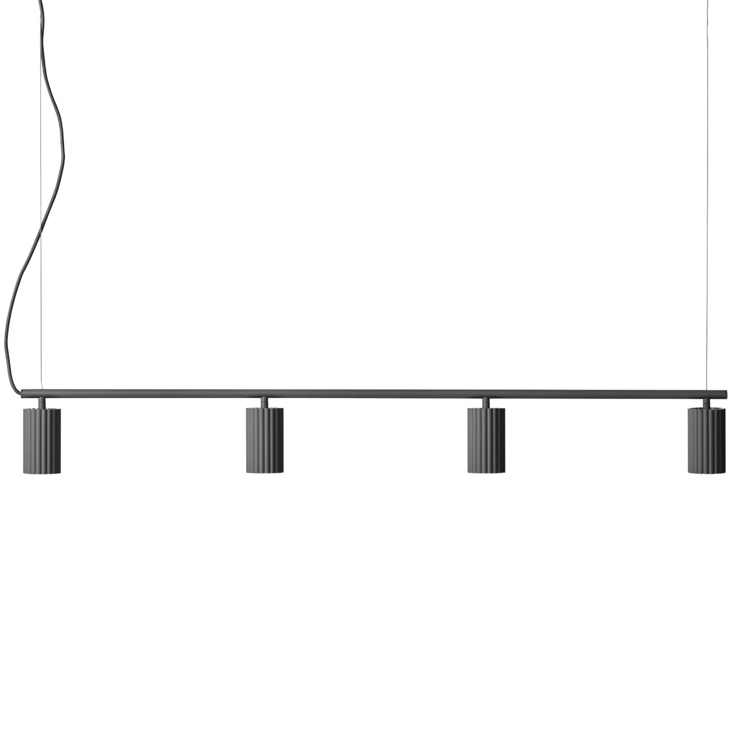 Donna Line 120 ceiling lamp, black ink Pholc
