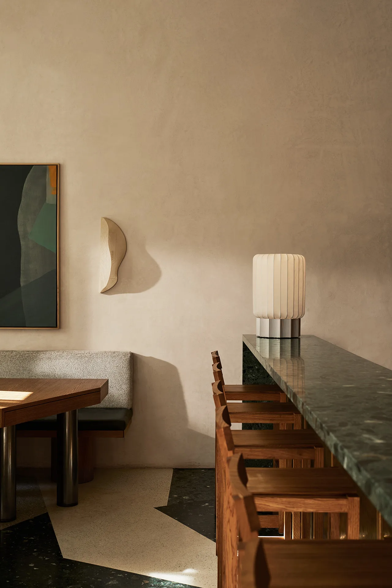 Half Meter floor/table lamp, White Pholc