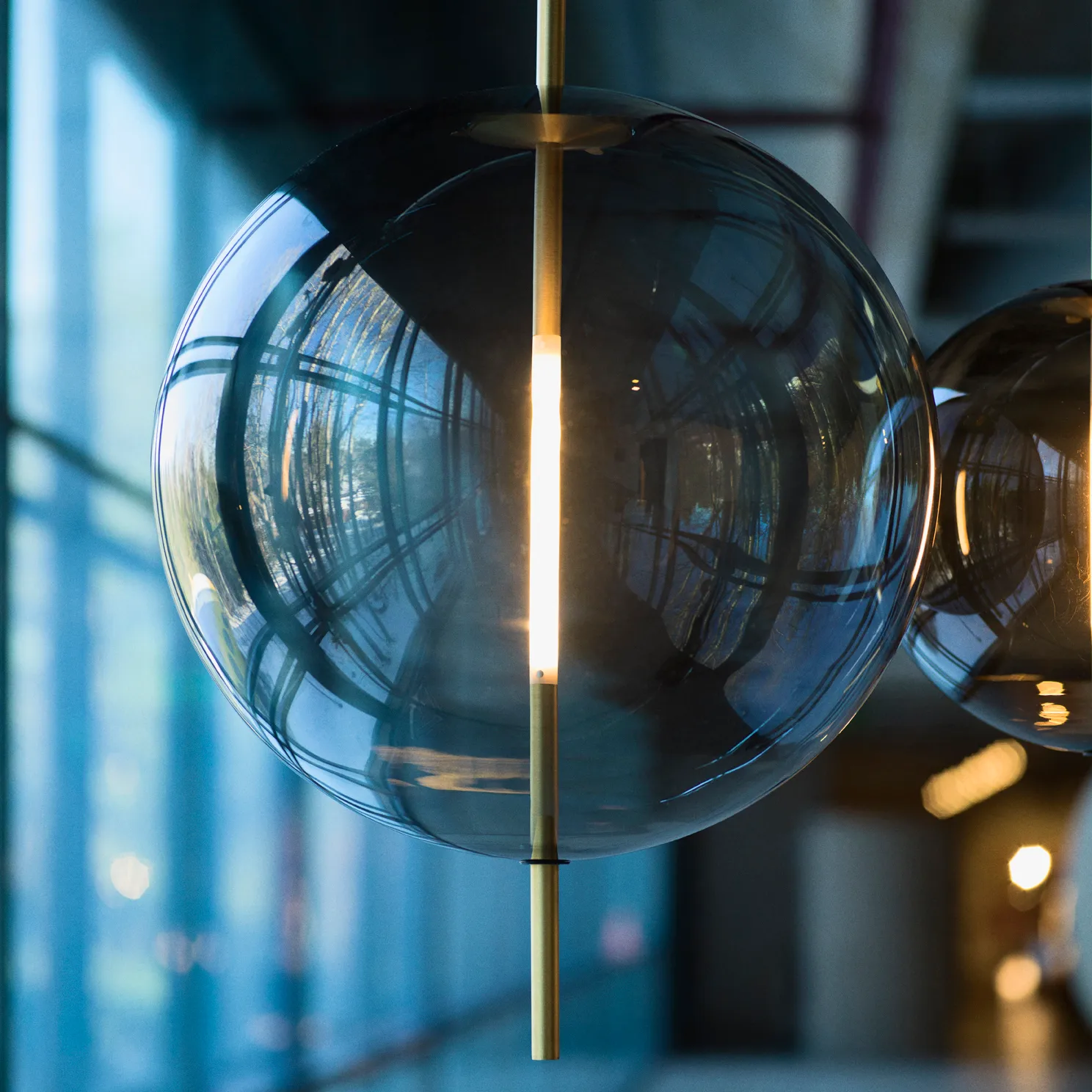Kandinsky 45 ceiling lamp, Smoked grey Pholc