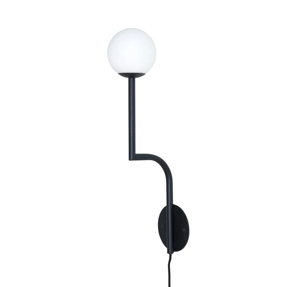 Mobil 46 wall lamp, black Pholc