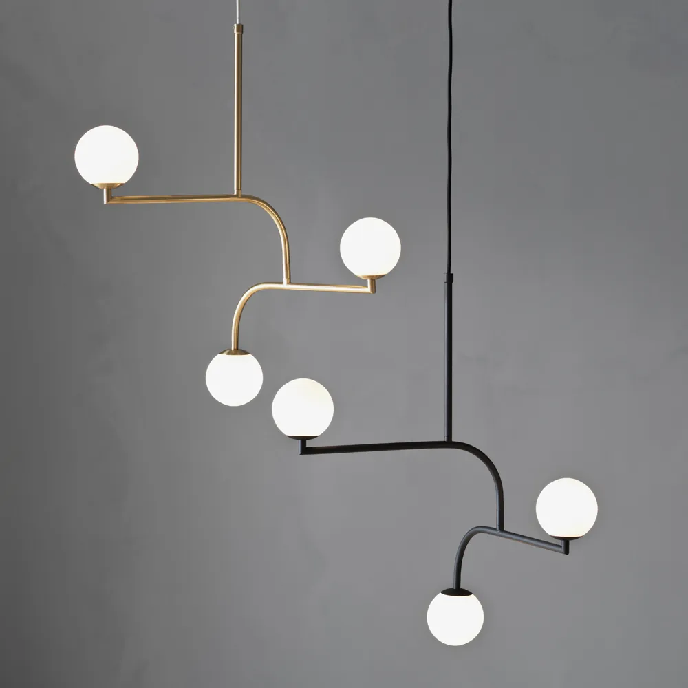 Mobil 70 Ceiling lamp, Nickel Pholc
