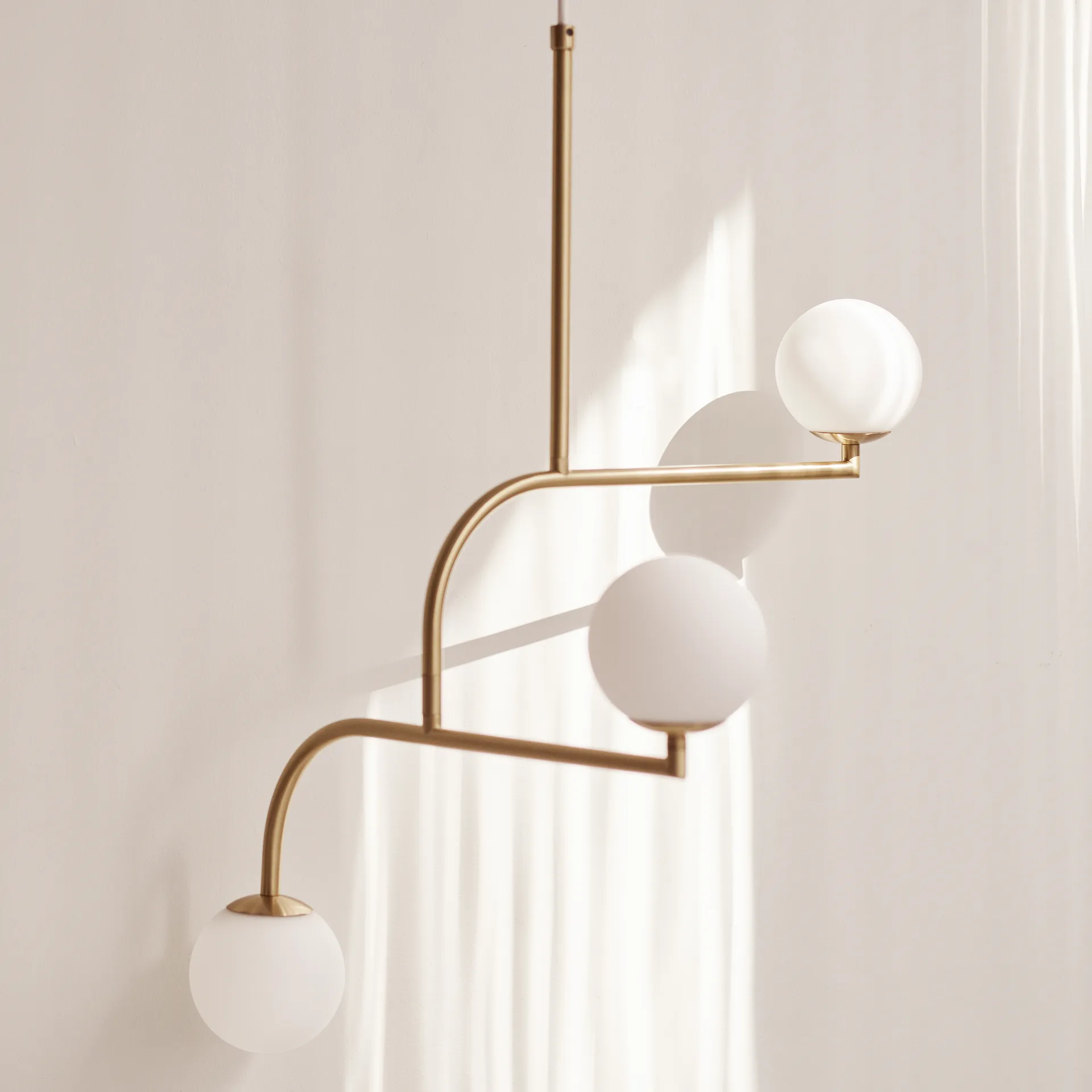 Mobil ceiling lamp 70, brass Pholc