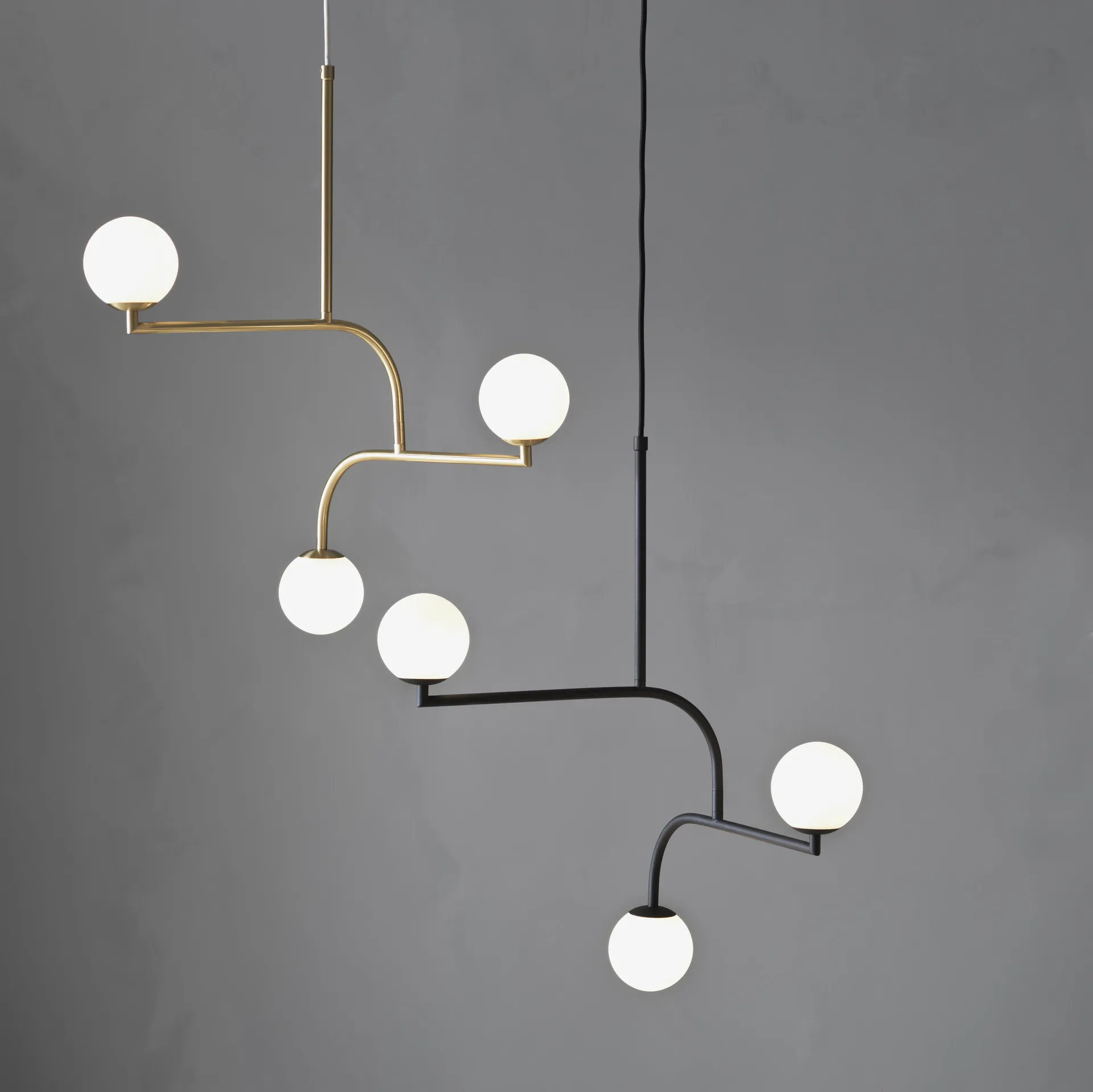 Mobil ceiling lamp 70, brass Pholc