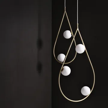 Pearls 80 pendant lamp - brass - Pholc