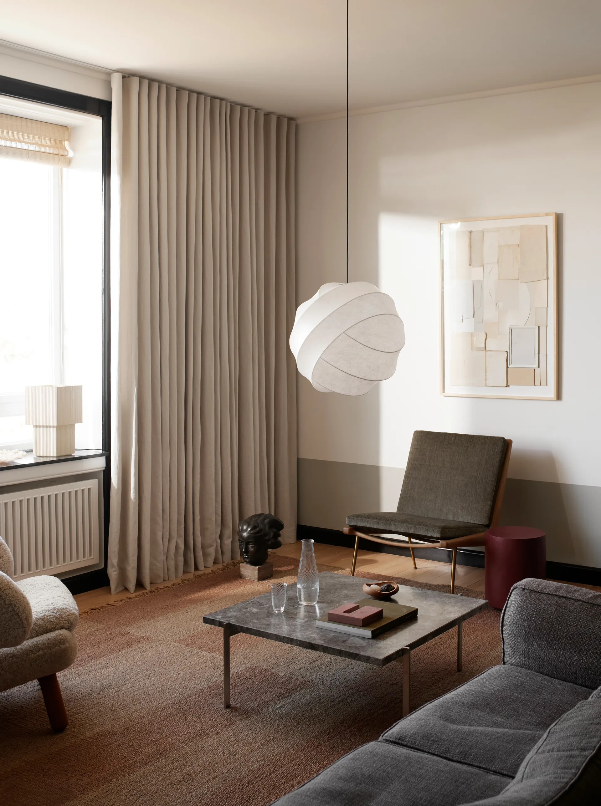 Turner 50 pendant lamp, White Pholc