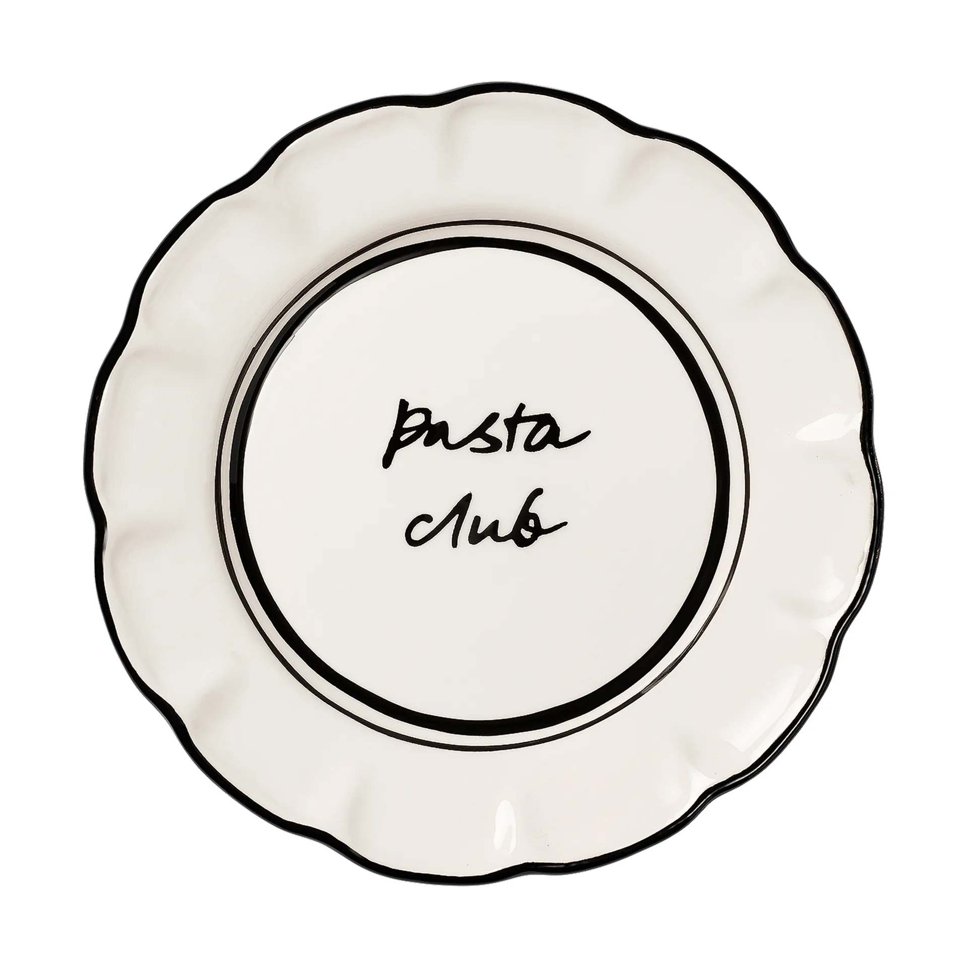 Bistro salad plate, Black, 21.5 cm Pick a Poppy