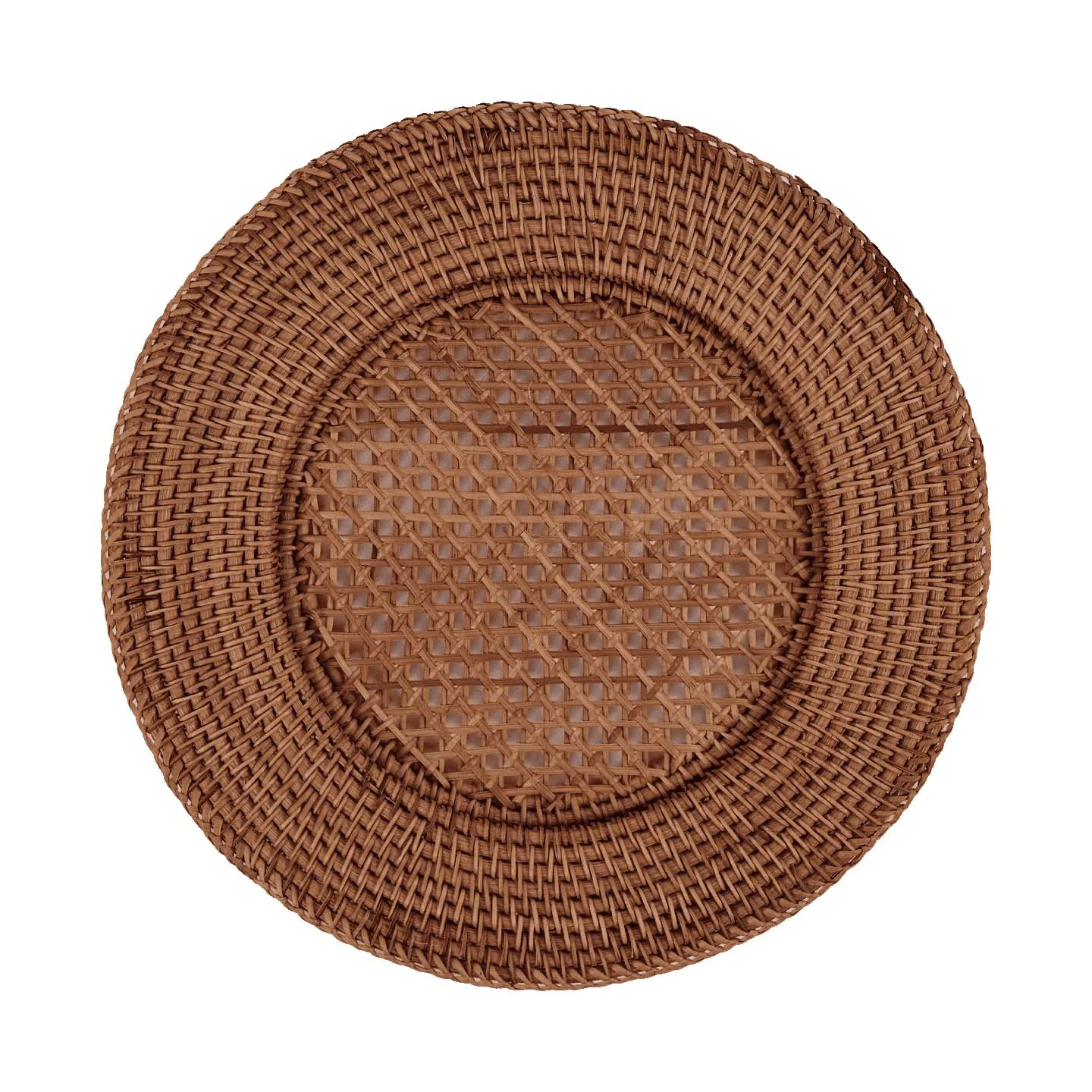 Classic Rattan placemat, Dark Brown, 33 cm Pick a Poppy