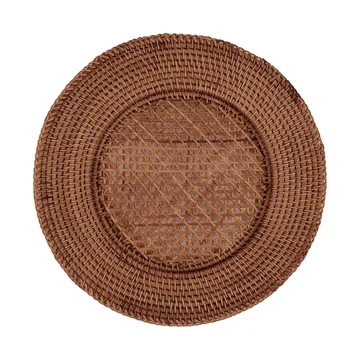 Classic Rattan placemat - Dark Brown, 33 cm - Pick a Poppy