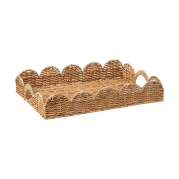 Classic Scallop tray - Natural, 30x40 cm - Pick a Poppy