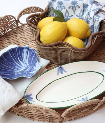 Cottage flower Blue Bell serving platter - Light Blue, 25.5 cm - Pick a Poppy