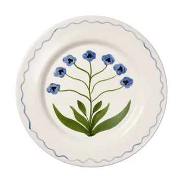 Madelen Möllard Pansy plate - Blue, 28 cm - Pick a Poppy