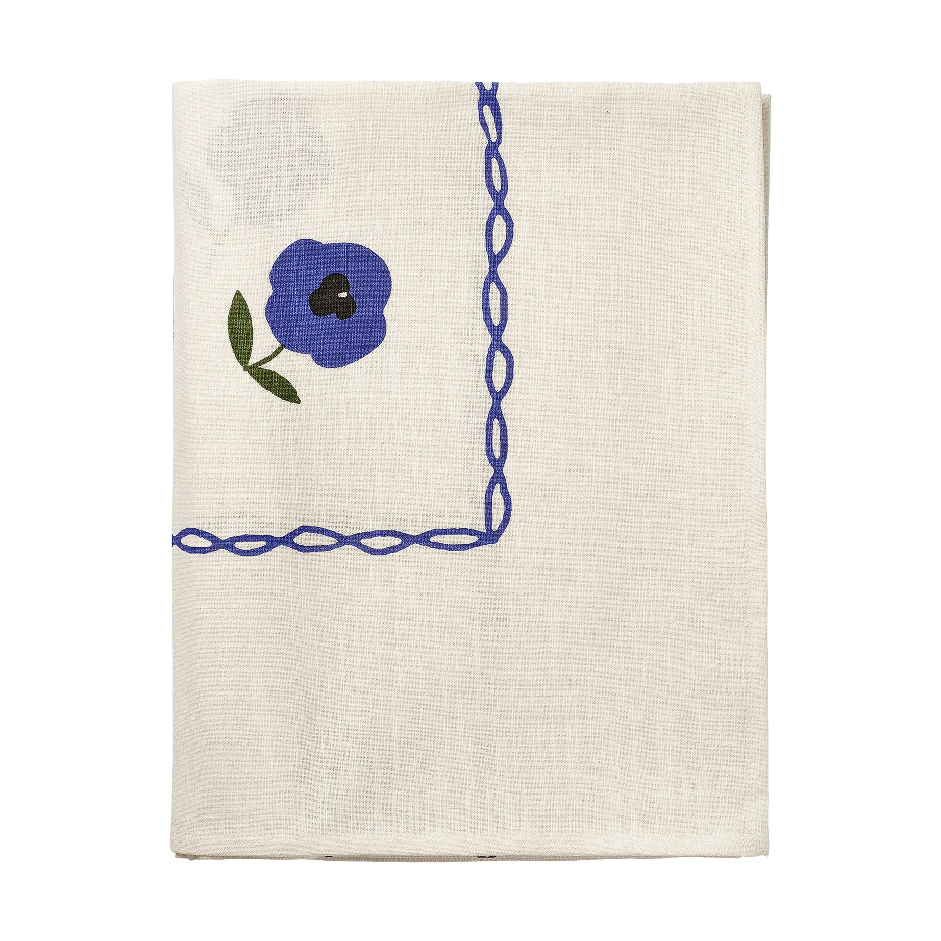 Madelen Möllard Pansy tablecloth, Blue, 350x150 cm Pick a Poppy