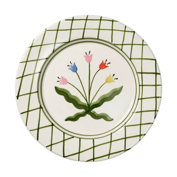 Madelen Möllard Tulip plate - Green, 28 cm - Pick a Poppy