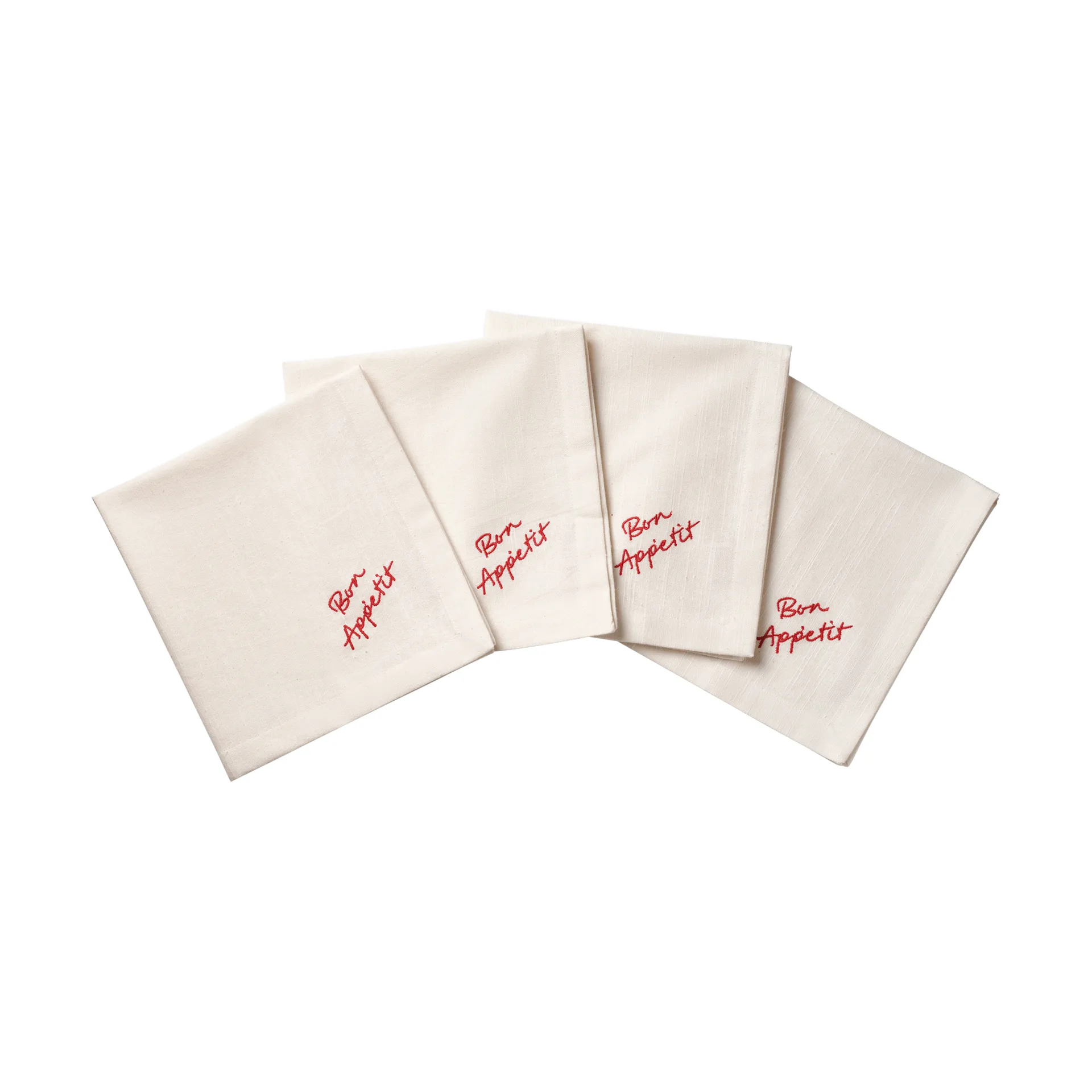 Quote cotton napkin, Red, 4-pack, 45x45 cm Pick a Poppy