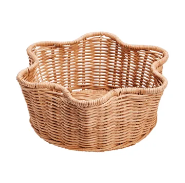 Rattan Round basket - Natural, 23 cm - Pick a Poppy