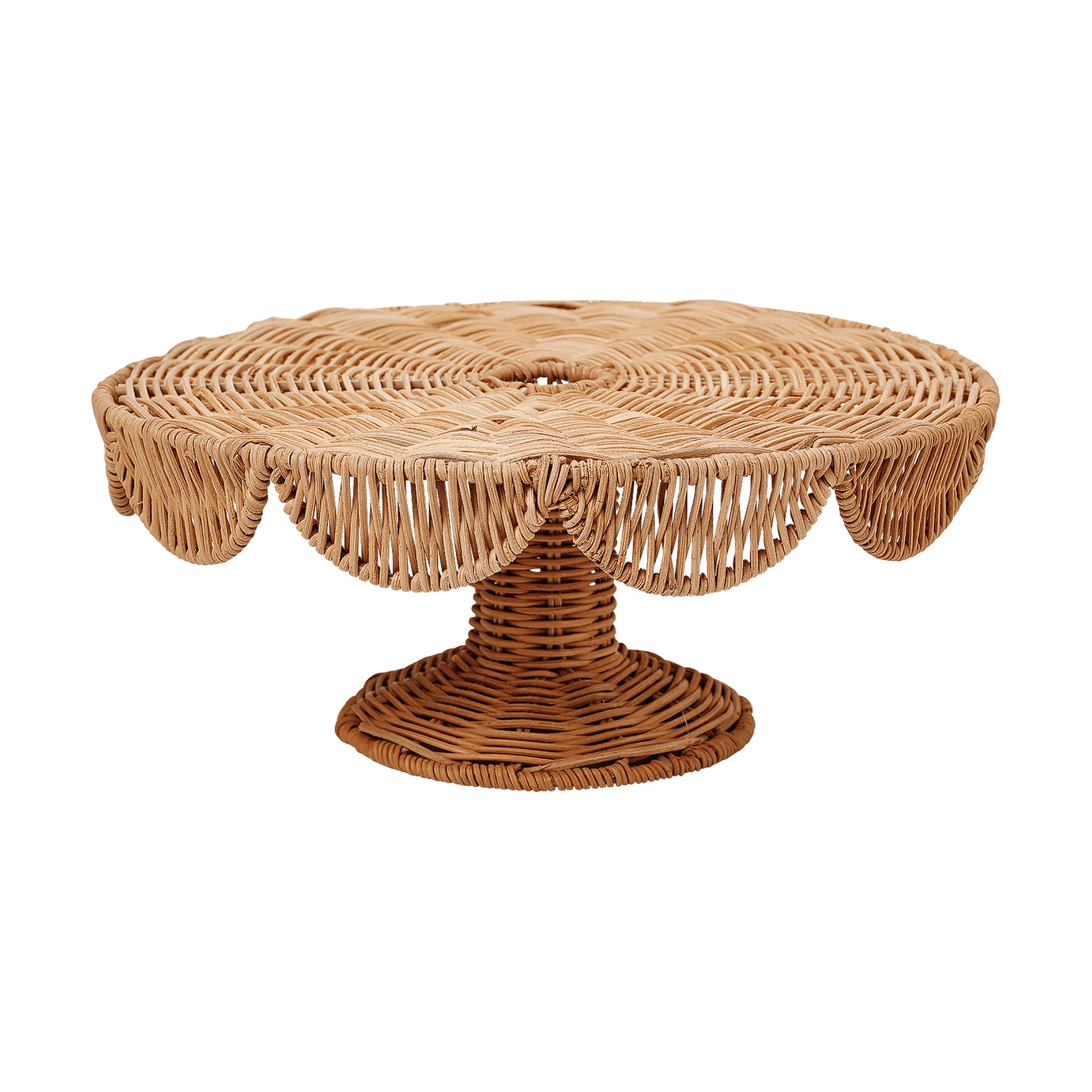 Scallop Cake serving platter, Natural, 30x12 cm Pick a Poppy