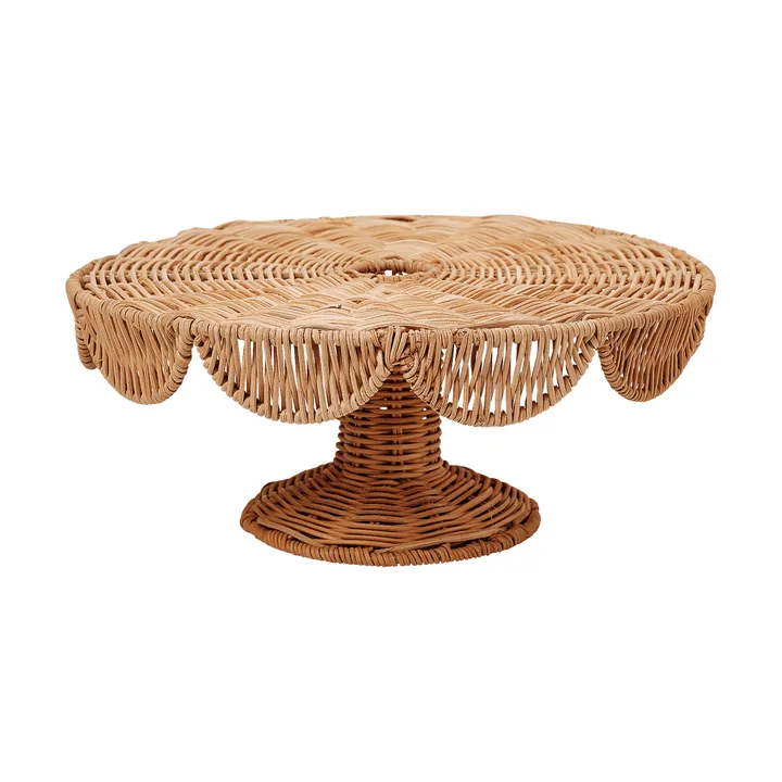 Scallop Cake serving platter - Natural, 30x12 cm - Pick a Poppy