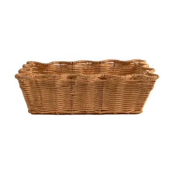 Scallop Rattan basket - Natural, 20x30 cm - Pick a Poppy