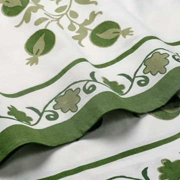 Suzani tablecloth - Green, 250x150 cm - Pick a Poppy