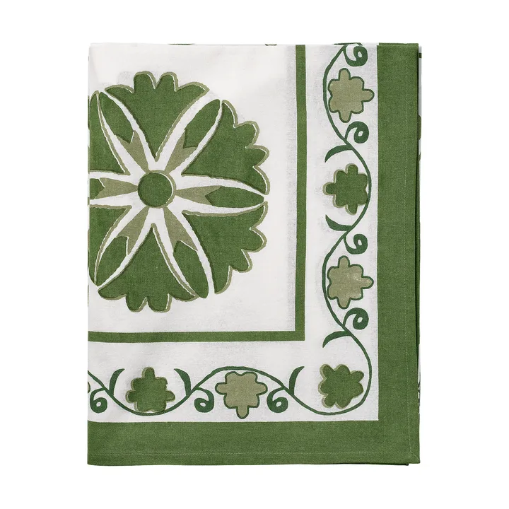 Suzani tablecloth - Green, 350x150 cm - Pick a Poppy