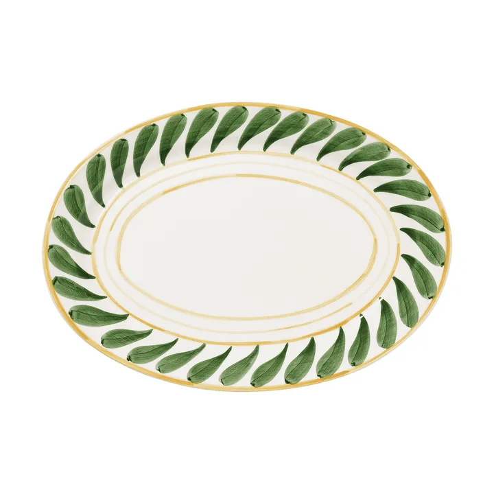 Swirl serving platter - Green, 32 cm - Pick a Poppy