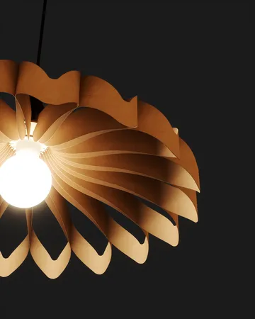Daisy pendant - Birch small - Pilke