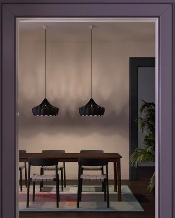Pioni pendant lamp S Ø38 cm - Black - Pilke