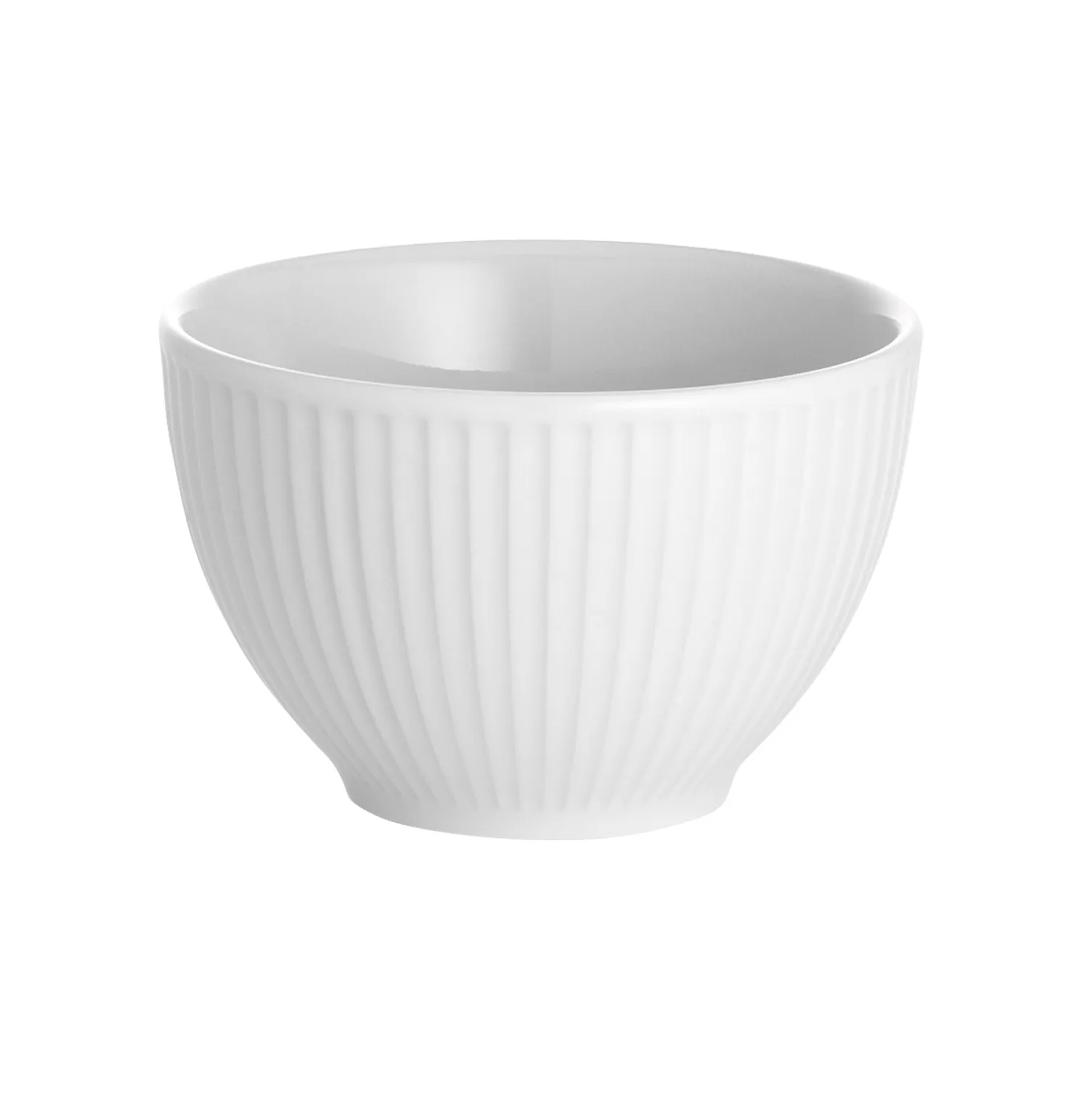Plissé sugar bowl, White Pillivuyt