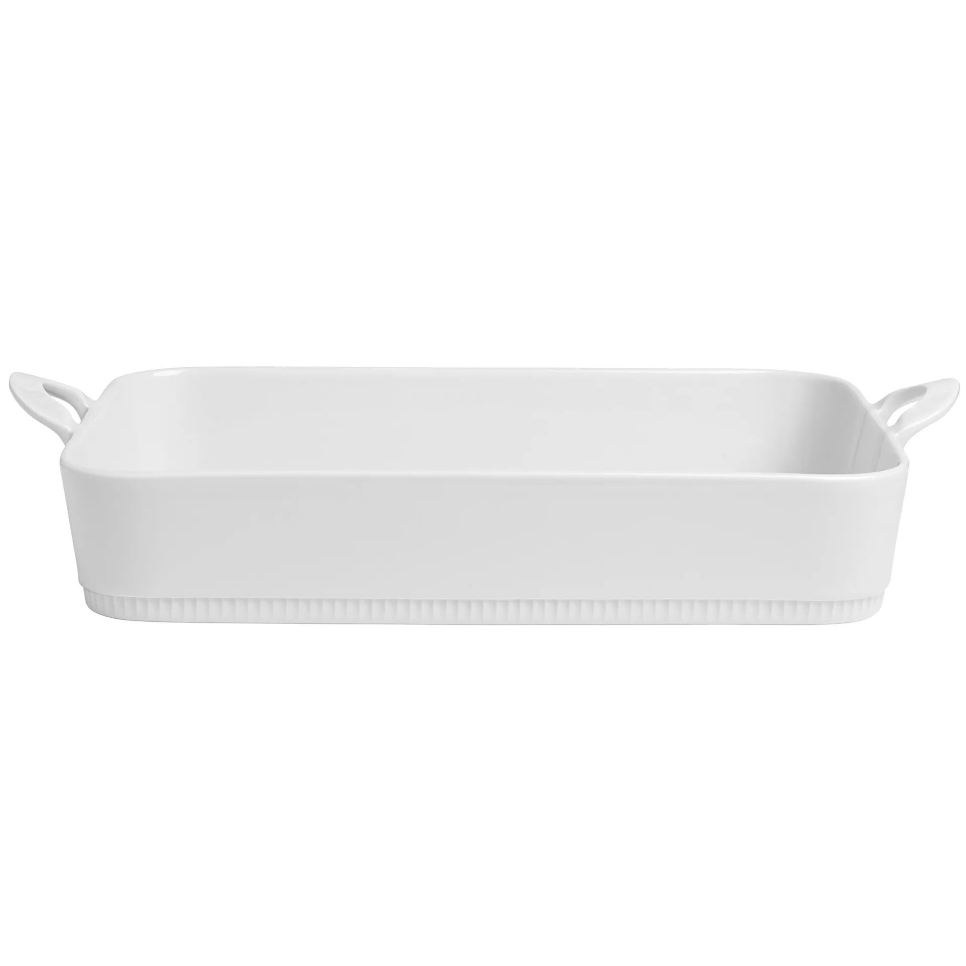 Toulouse lasagne plate white with handle, White Pillivuyt