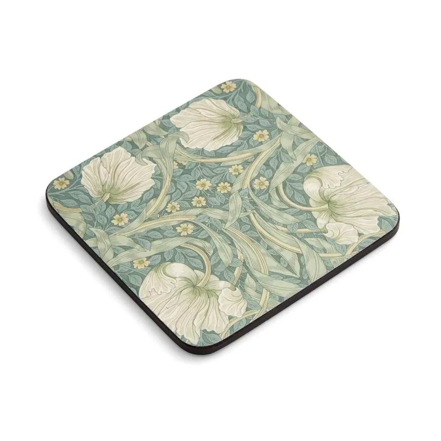 Morris & Co Pimpernel coasters 6-pack, Green, blue Pimpernel