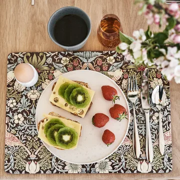 Strawberry Thief Placemats 30x40 cm 4 pack - Brown - Pimpernel